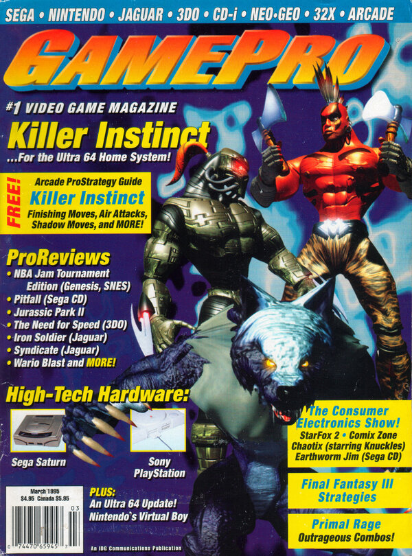 GamePro 068 (Mar 1995) Killer Instinct cover